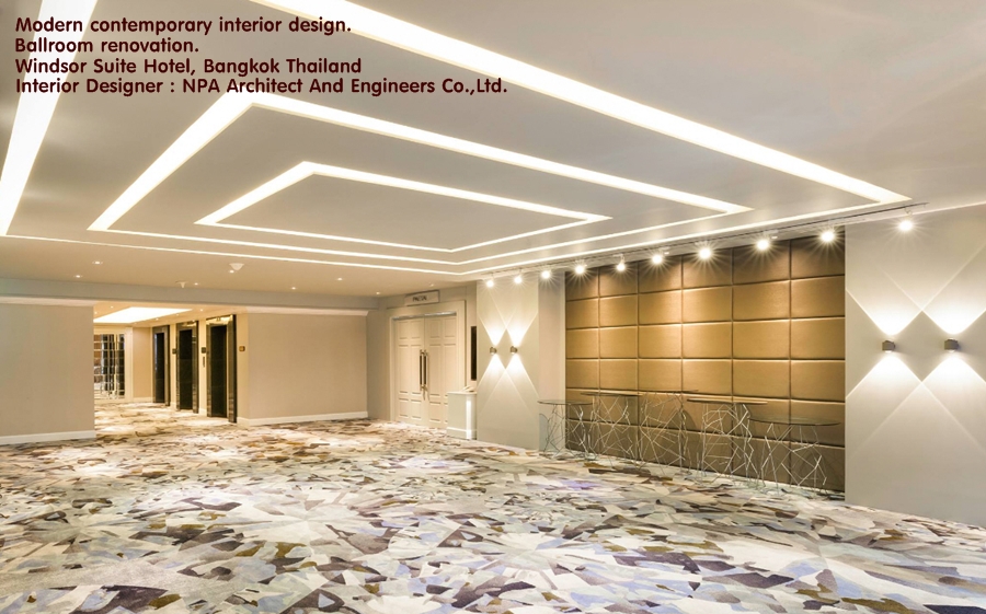 Ballroom renovation. Windsor Suite Hotel, Bangkok Thailand